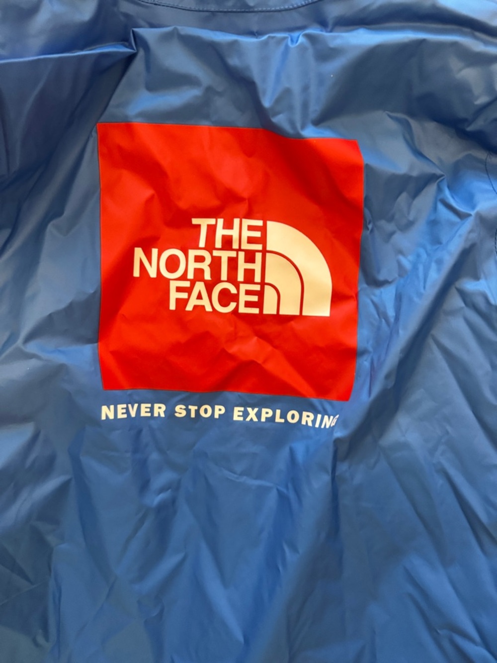 The North Face Royal Blue Hooded Packable Jacket - Picture 2 of 3